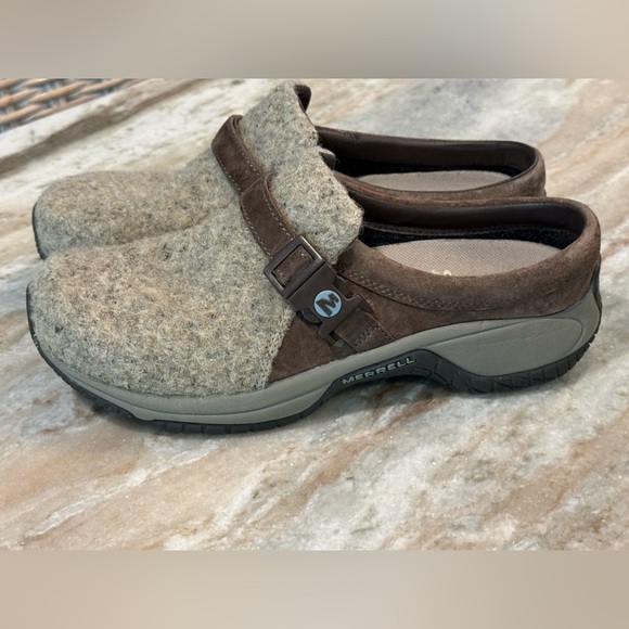Women’s MERRELL Encore Groove brown brindle wool shoes- Size 7.5 - Picture 2 of 9
